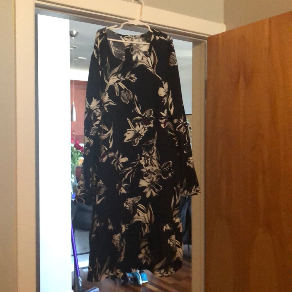 Halogen long sleeve floral dress
